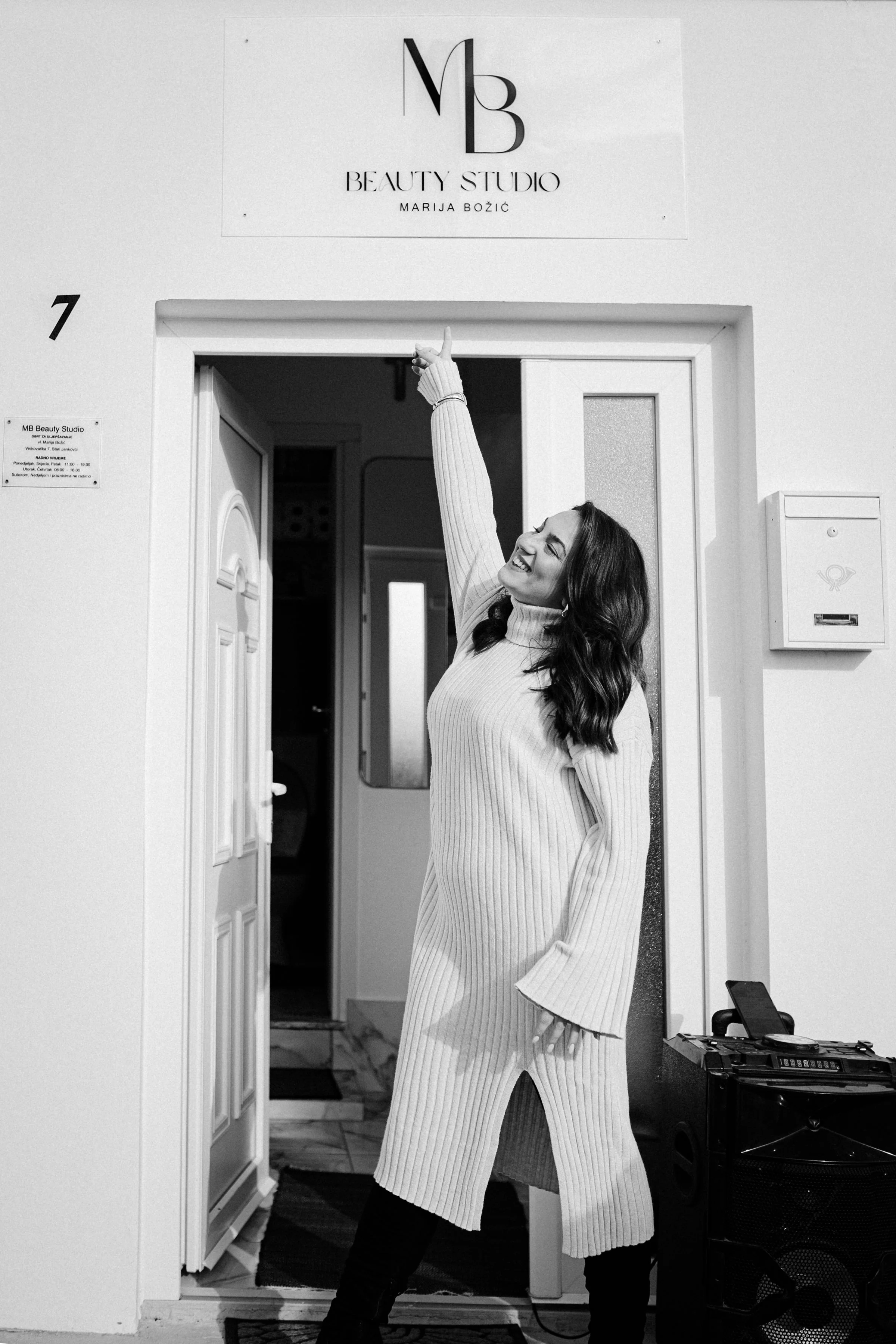 Marija na dan otvorenja studija